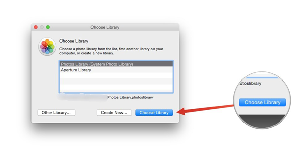 transfer iphoto library to new mac